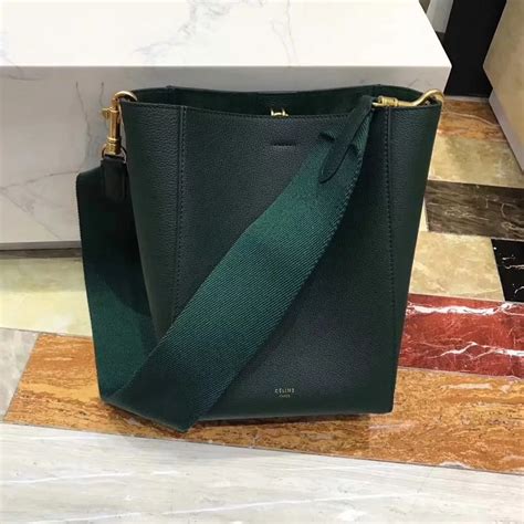 celine small seau sangle bucket bag